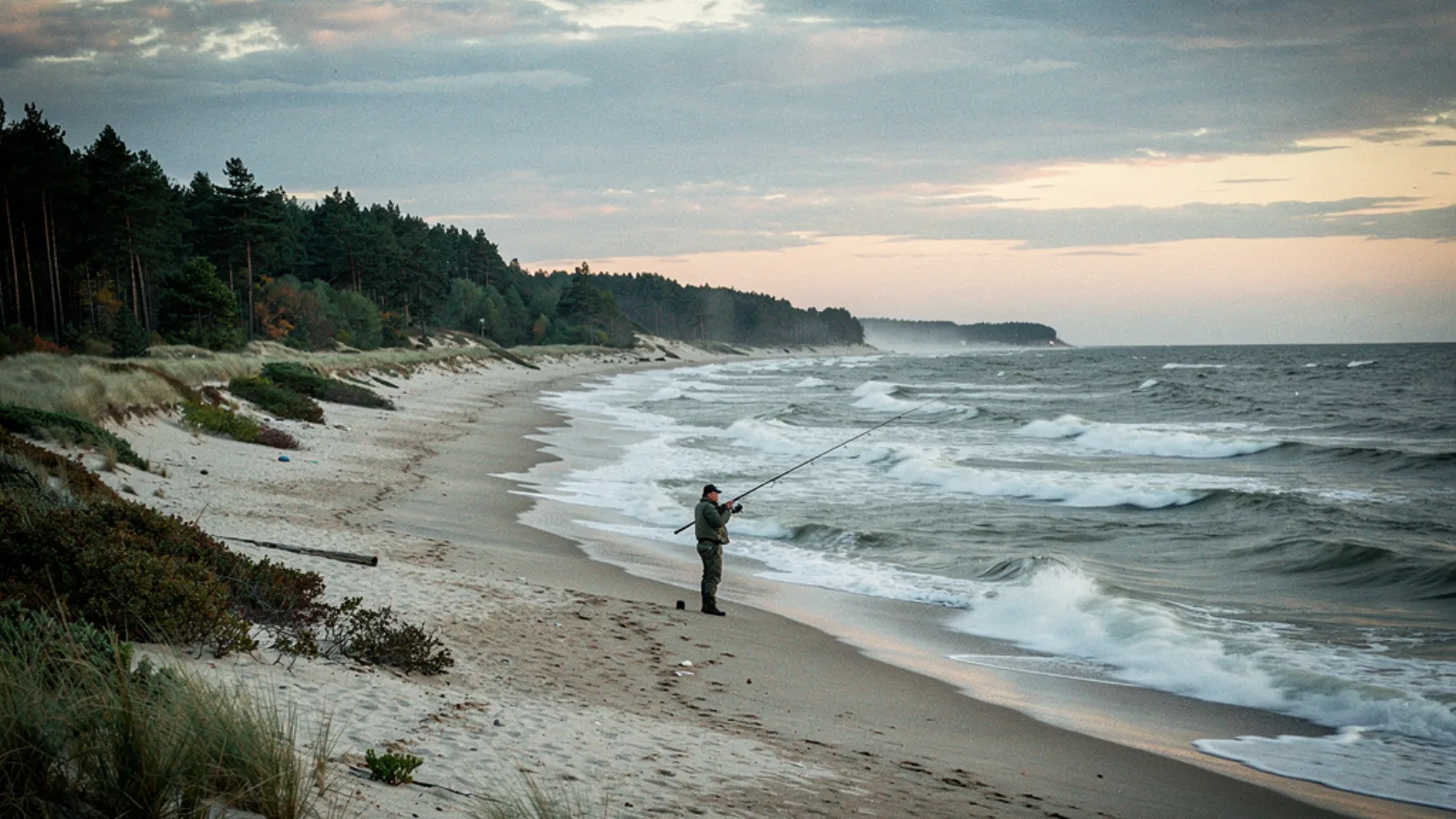Baltic Sea coast (Kolberg, Leba): Cod, Sea Trout, Salmon